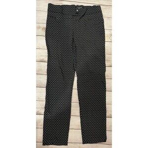 89th & MADISON Black/Gray print Pants Slacks With Stretch size 10
